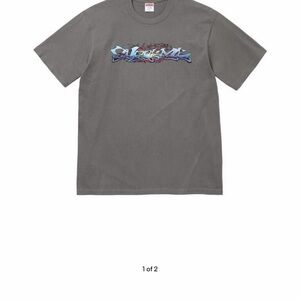 Supreme tag tee charcoal xl fw25